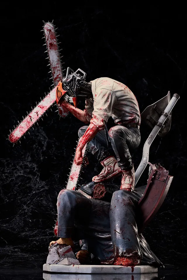 mappa chainsaw man vs samurai sword statue 5