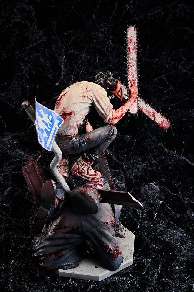 mappa chainsaw man vs samurai sword statue 6