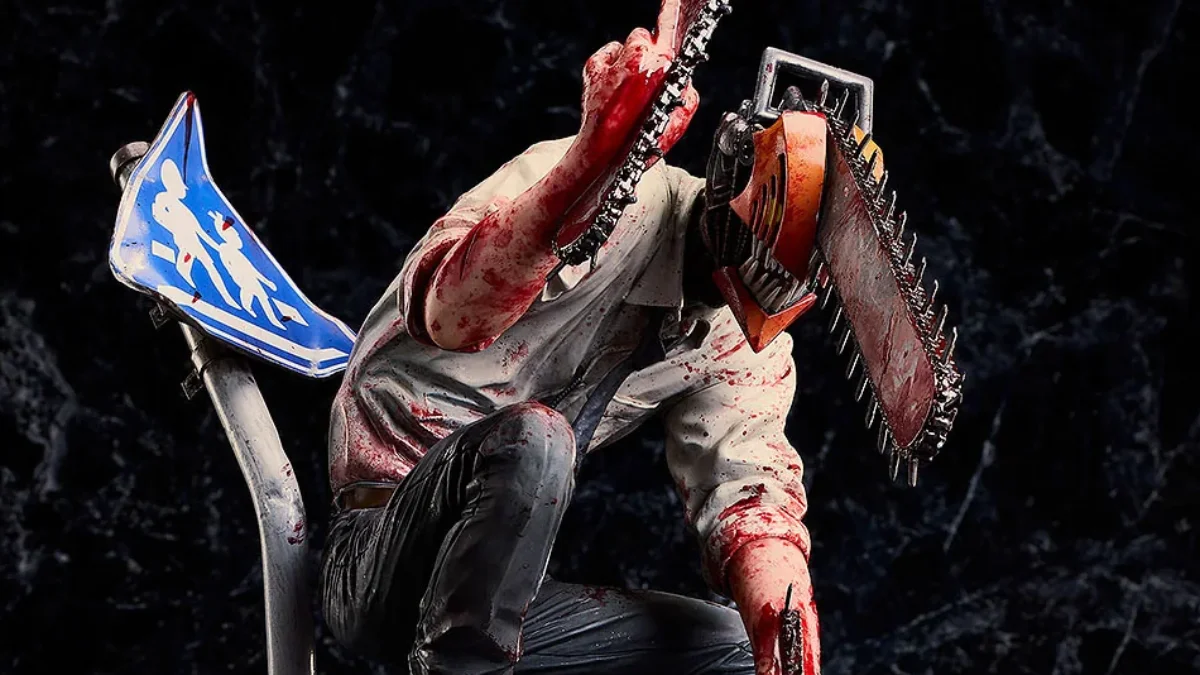 mappa chainsaw man vs samurai sword statue 7