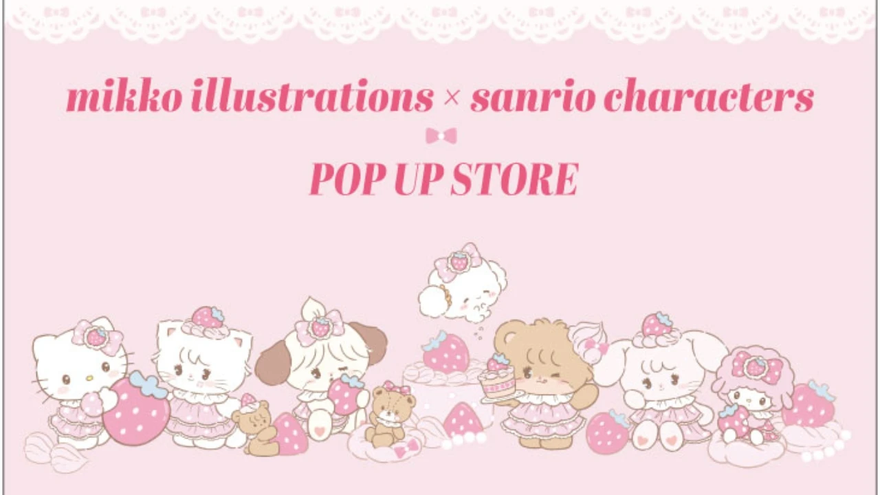 mikko × Sanrio pop up shop opens in Tokyo this month