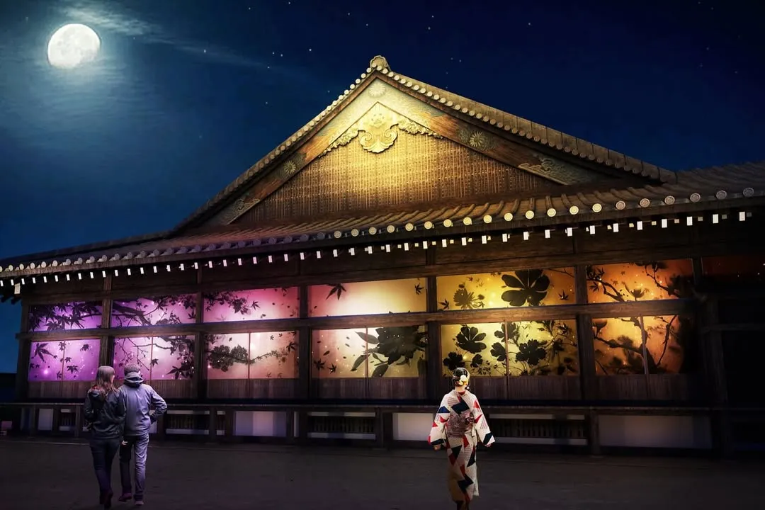 naked nijo castle 2025 moon viewing 011