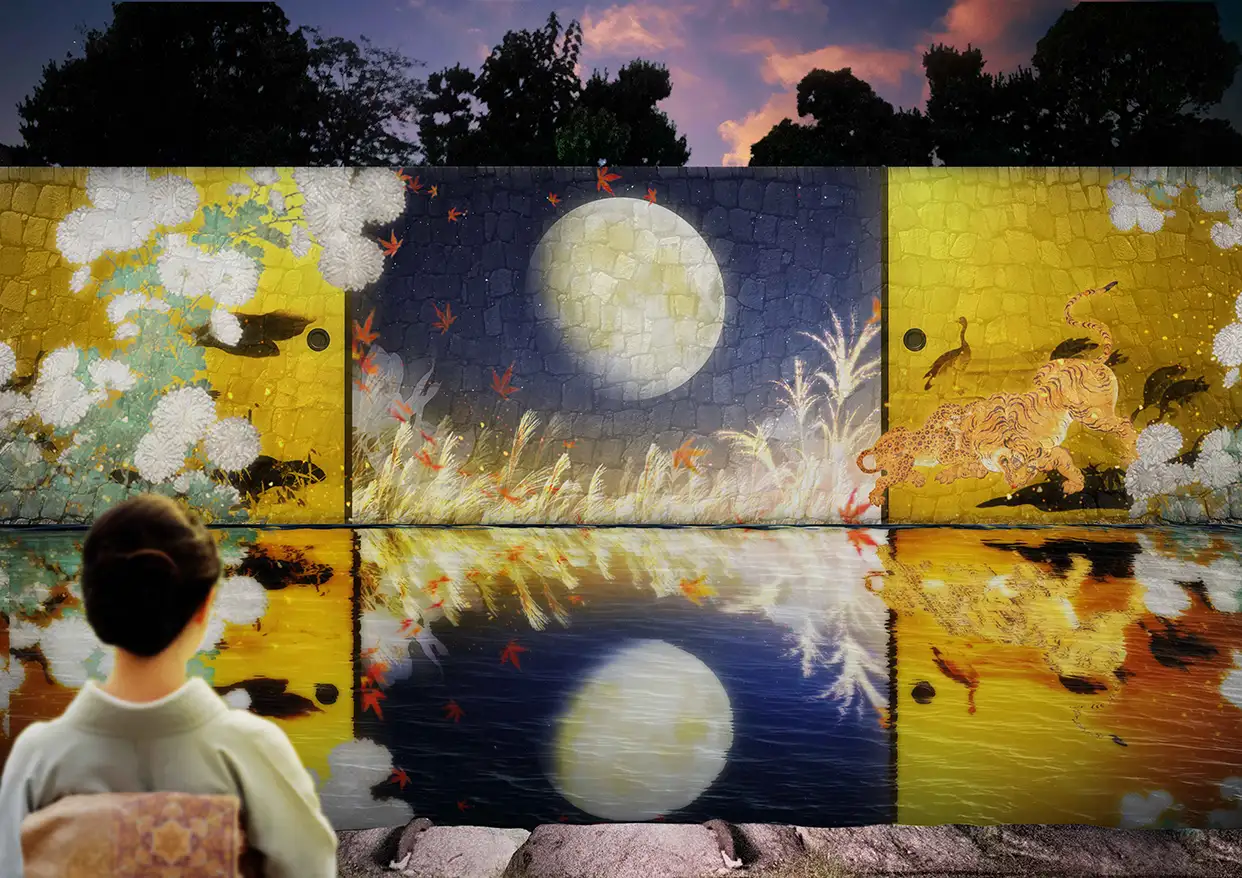 naked nijo castle 2025 moon viewing 04