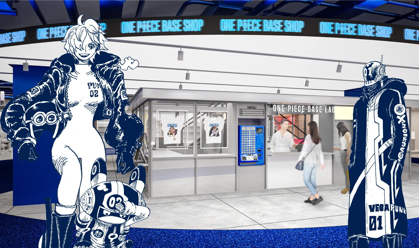 one piece base tokyo store areas 2