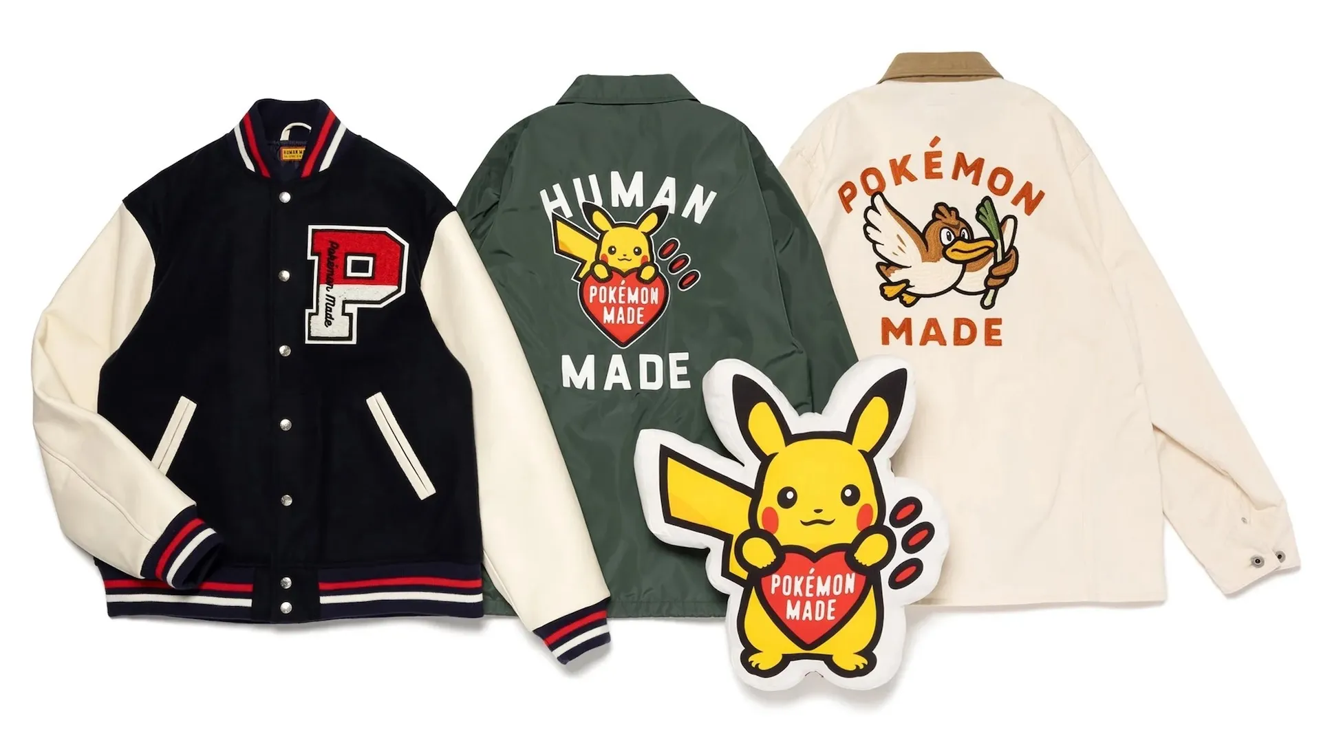 ジャケット・アウター HUMAN MADE x Pokemon Made Coach Jacket L New Pokémon x HUMAN MADE collab includes a Farfetch'd jacket