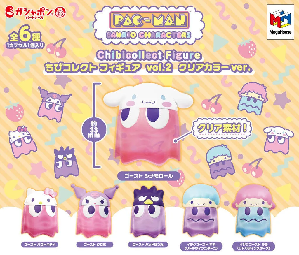 sanrio pacman gashapon figures 1