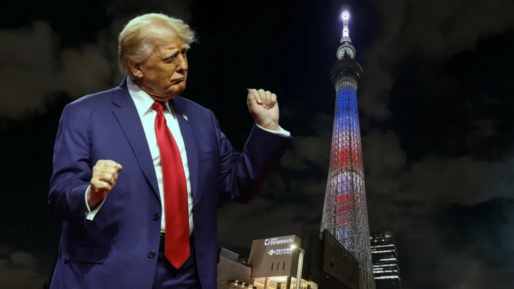 trump japan illuminations 0