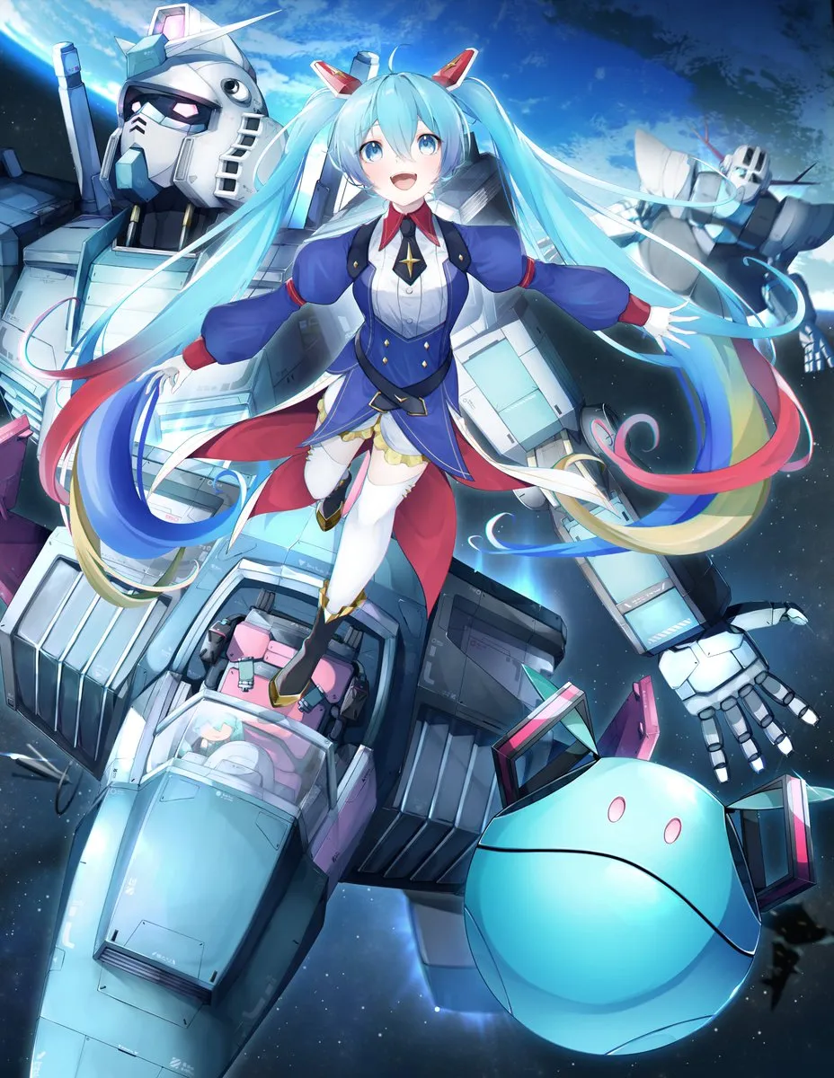 GUNDAM X MIKU COSTEST ARTWORK 1