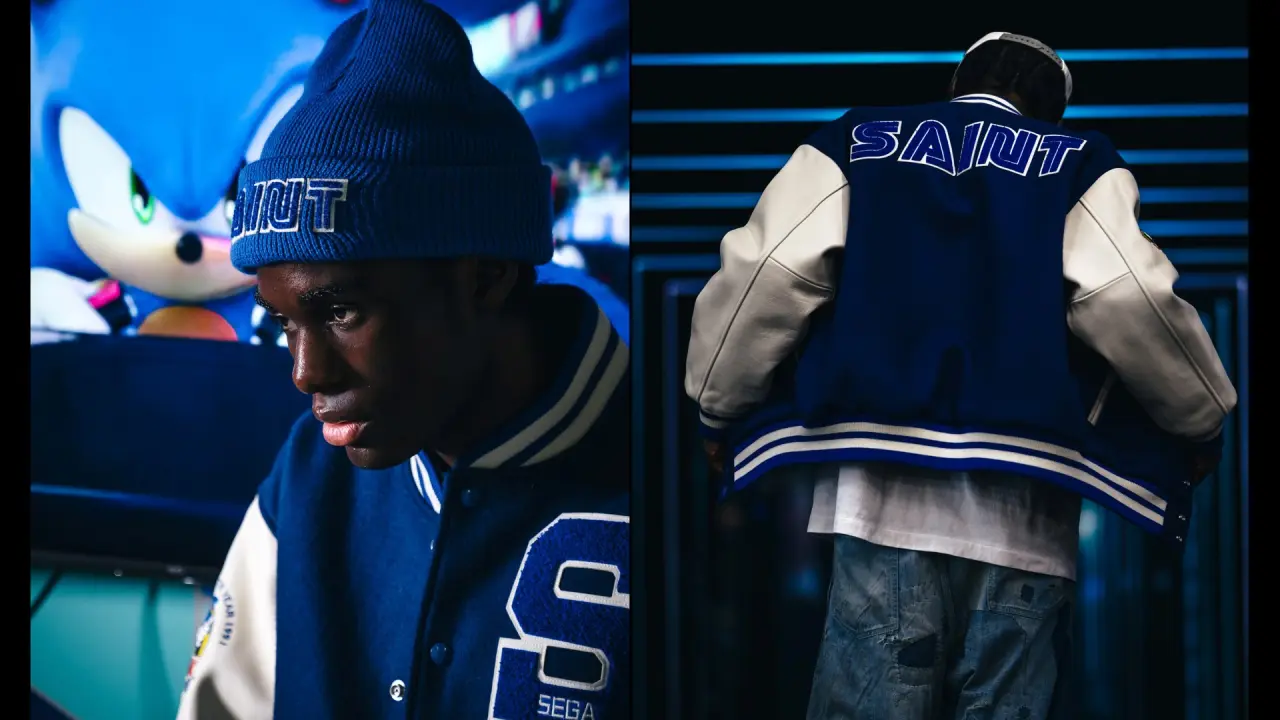 New SEGA x SAINT Mxxxxxx apparel collection features a slick Sonic