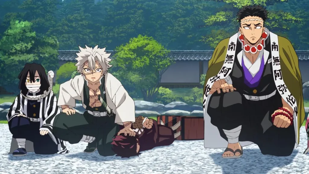 demon slayer sanemi gyomei obanai screenshot
