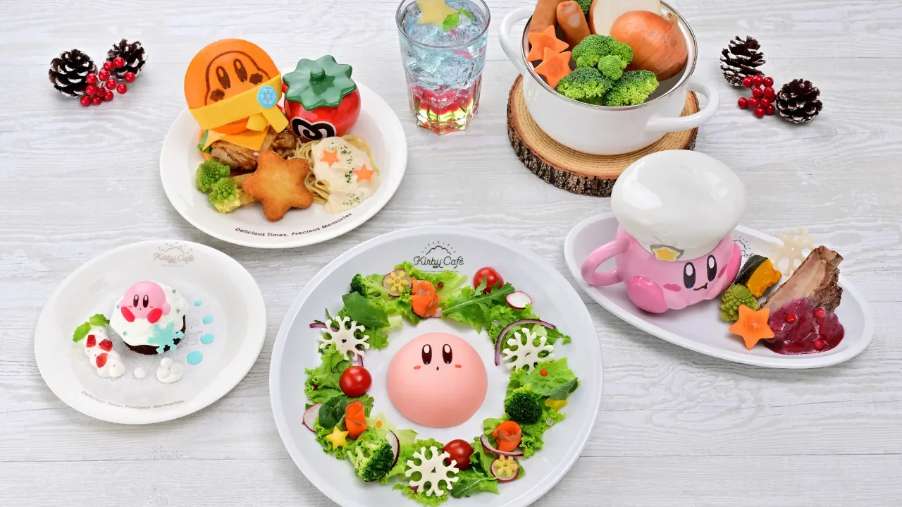 kirby cafe winter 2025 food goods 1