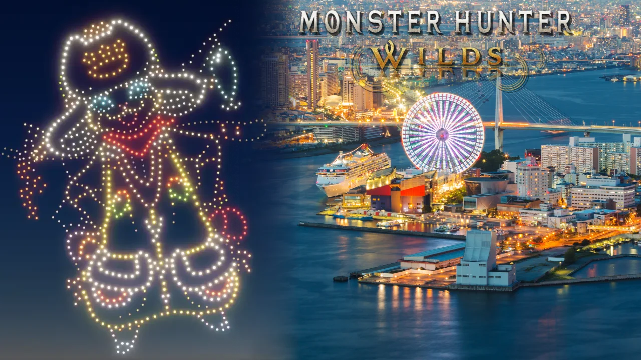 monster hunter osaka drone show 3