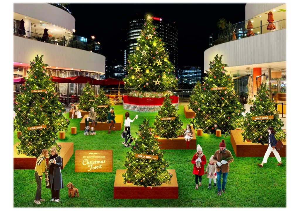niko and ... × Yokohama Bay Quarter Christmas Forest 1