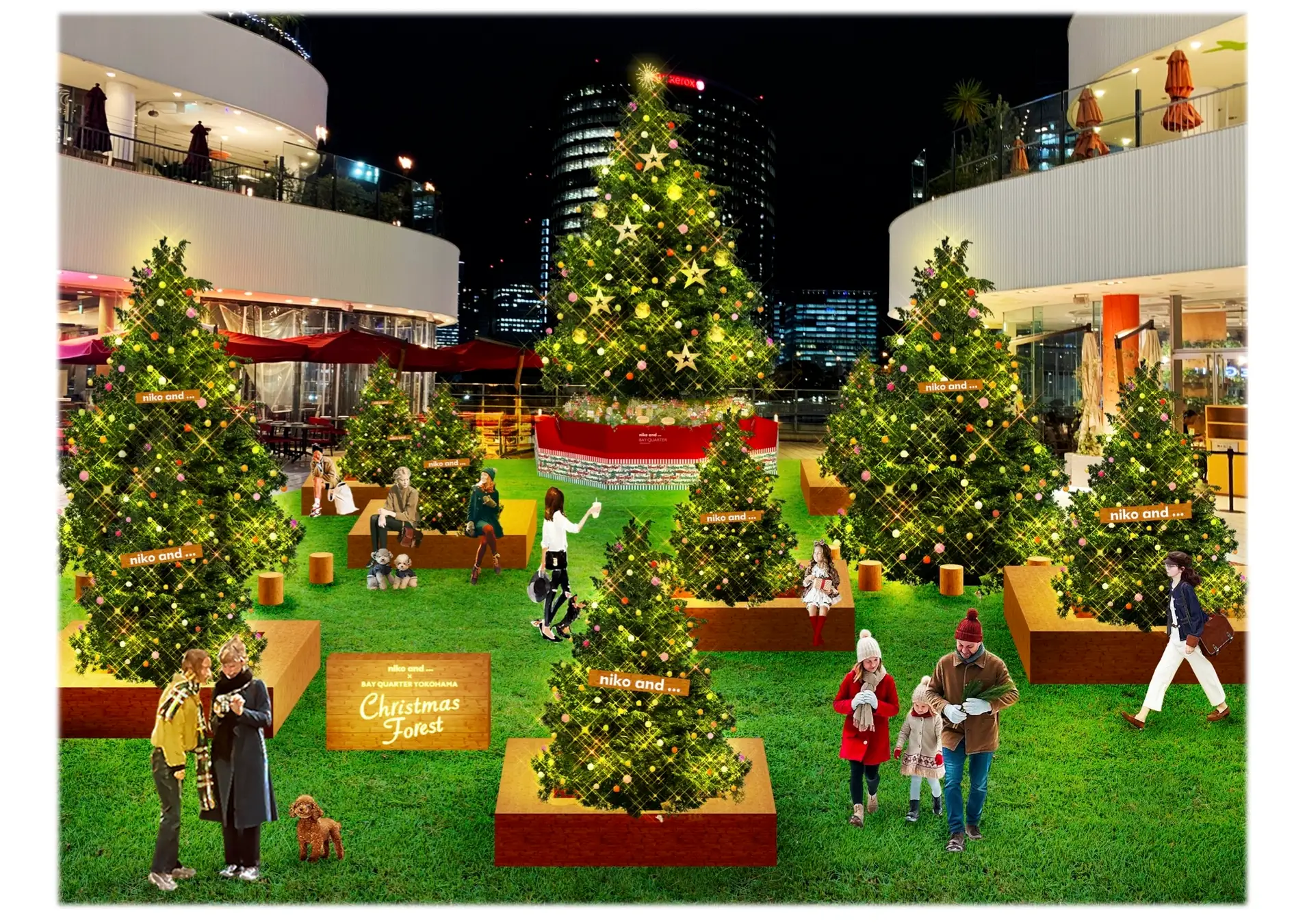 niko and ... × Yokohama Bay Quarter Christmas Forest 1