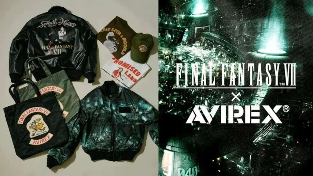 AVIREX x FFVII Remake apparel collection