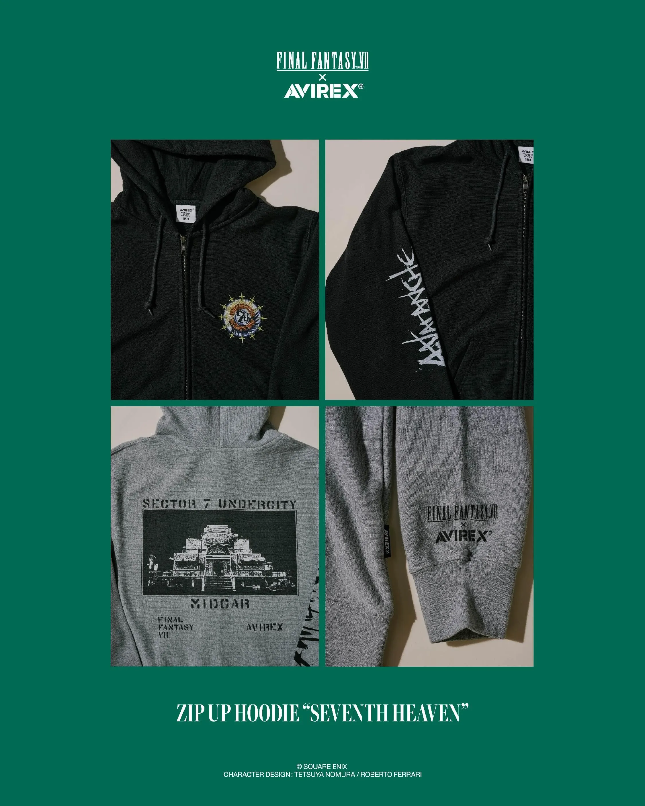 AVIREX x FFVII Remake apparel collection 17