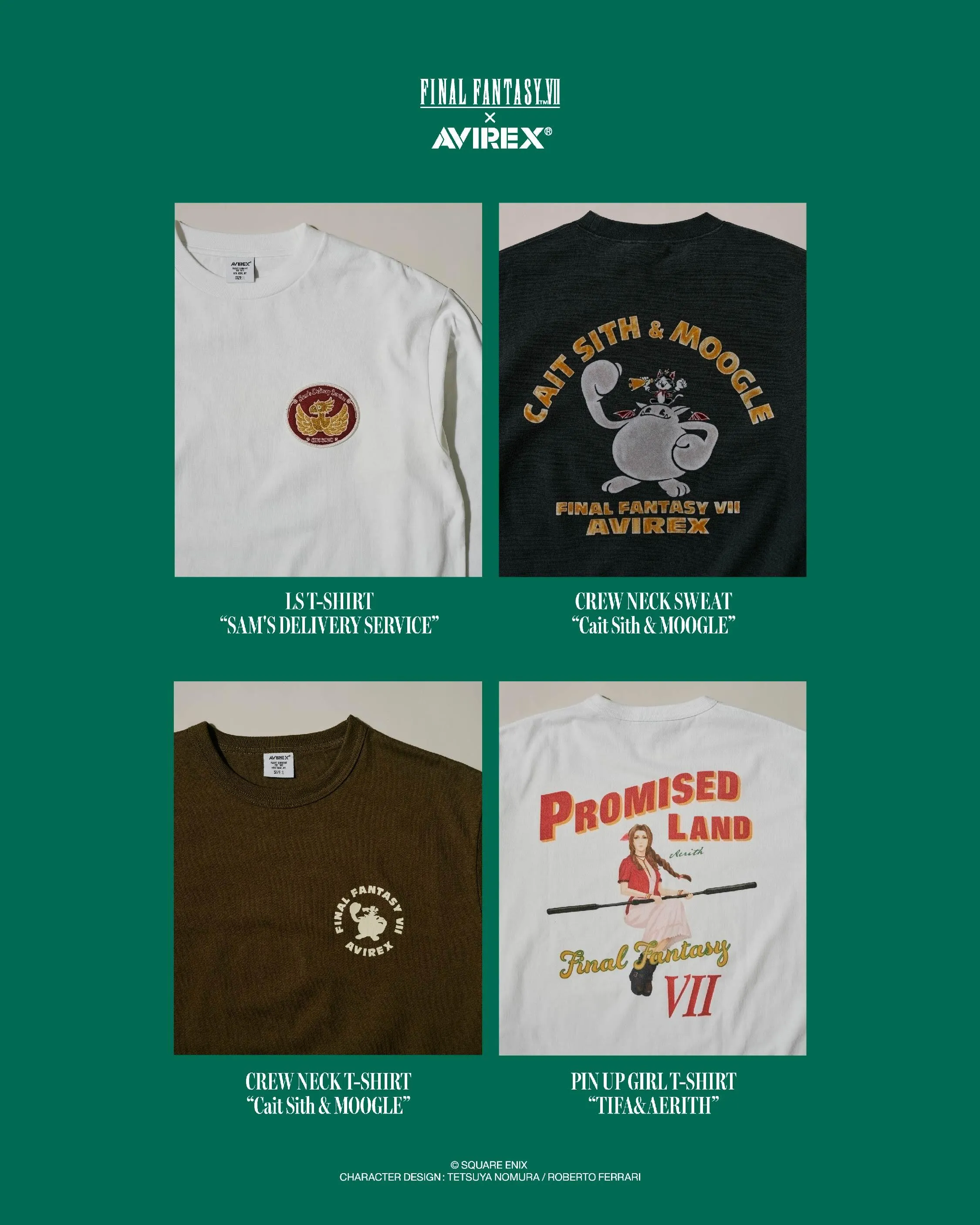 AVIREX x FFVII Remake apparel collection 19