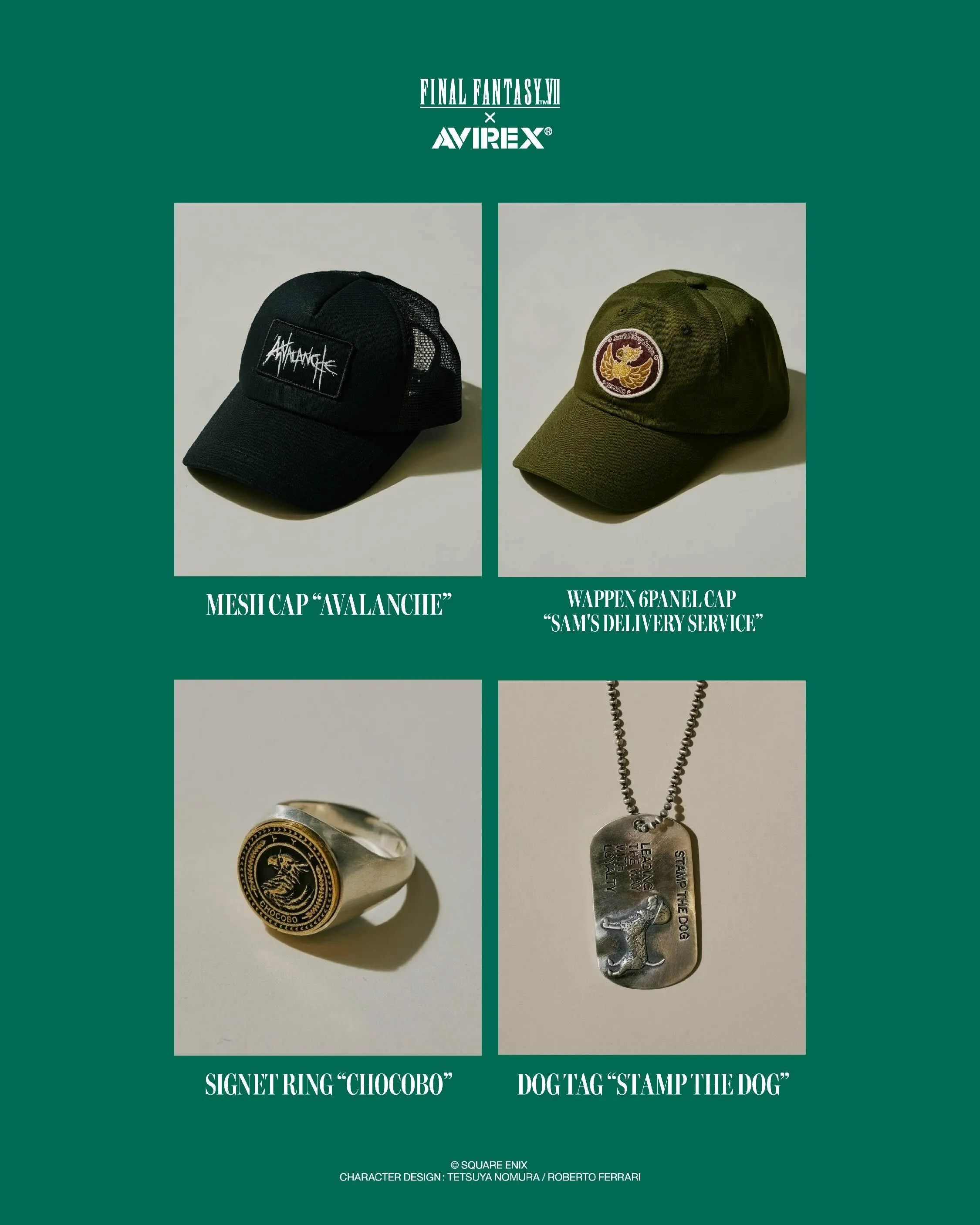 AVIREX x FFVII Remake apparel collection 21