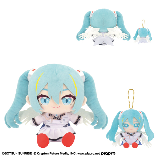 Gundam x Hatsune Miku plushies 4