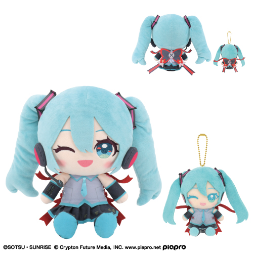 Gundam x Hatsune Miku plushies 5