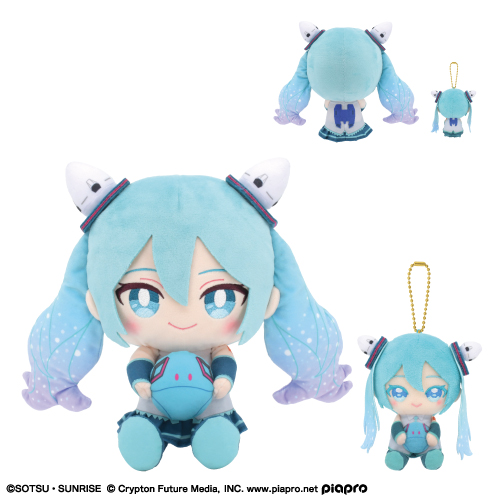 Gundam x Hatsune Miku plushies 6