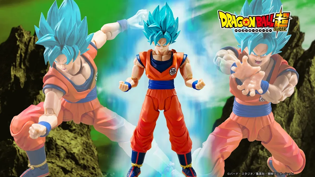 Super Saiyan God Super Saiyan Son Goku (Blue Power Beyond Limits) sh figuarts 5