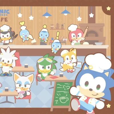 sonic and friends pop up cafe 1