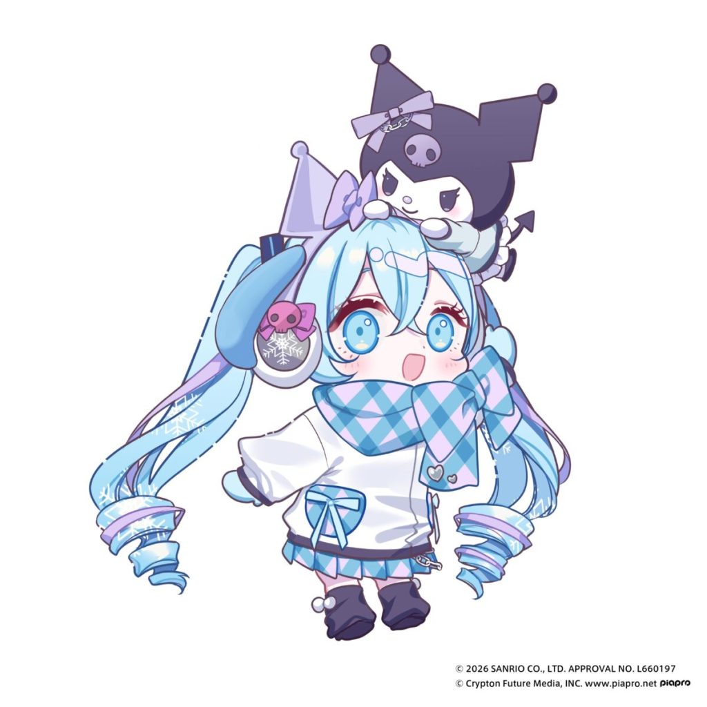 2026 snow miku x kuromi character art 1