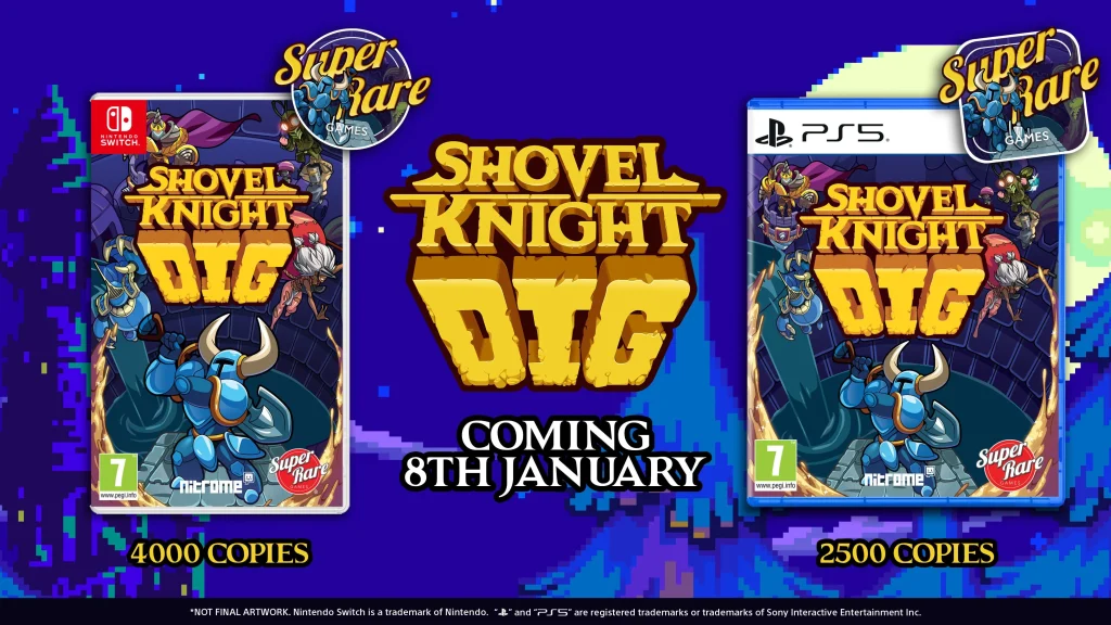 Shovel Knight Dig Super Rare Games physical release