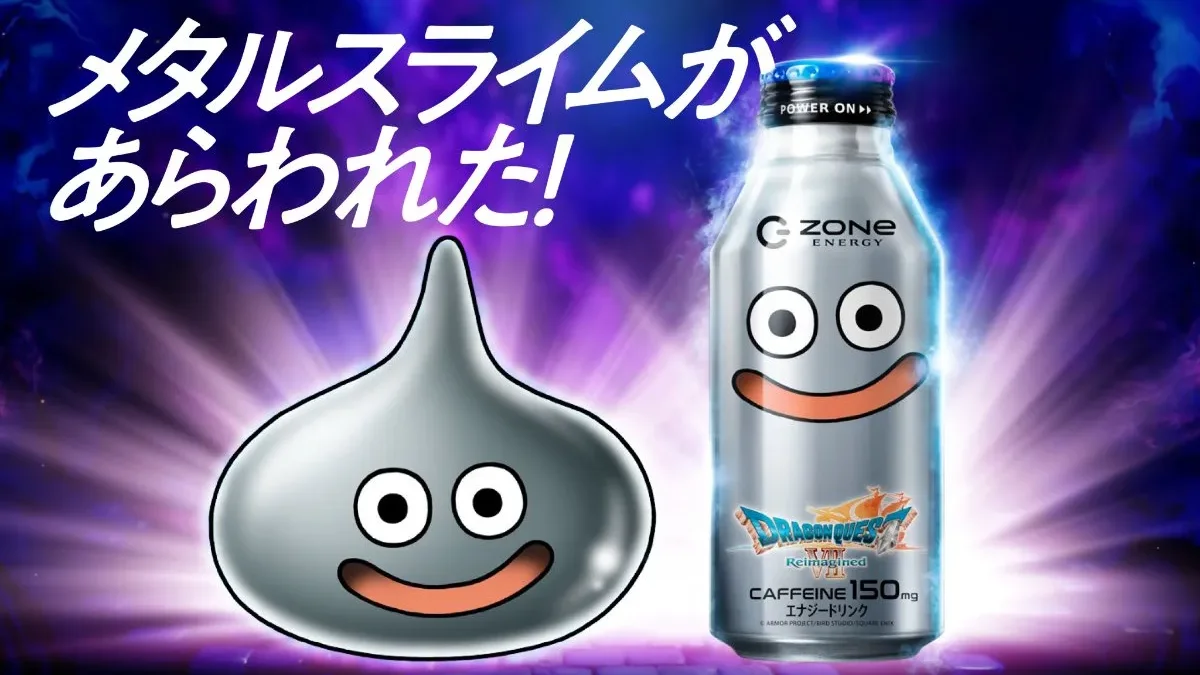 dragon quest metal slime energy drink 10