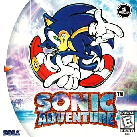 sonic adventure dreamcast usa cover art