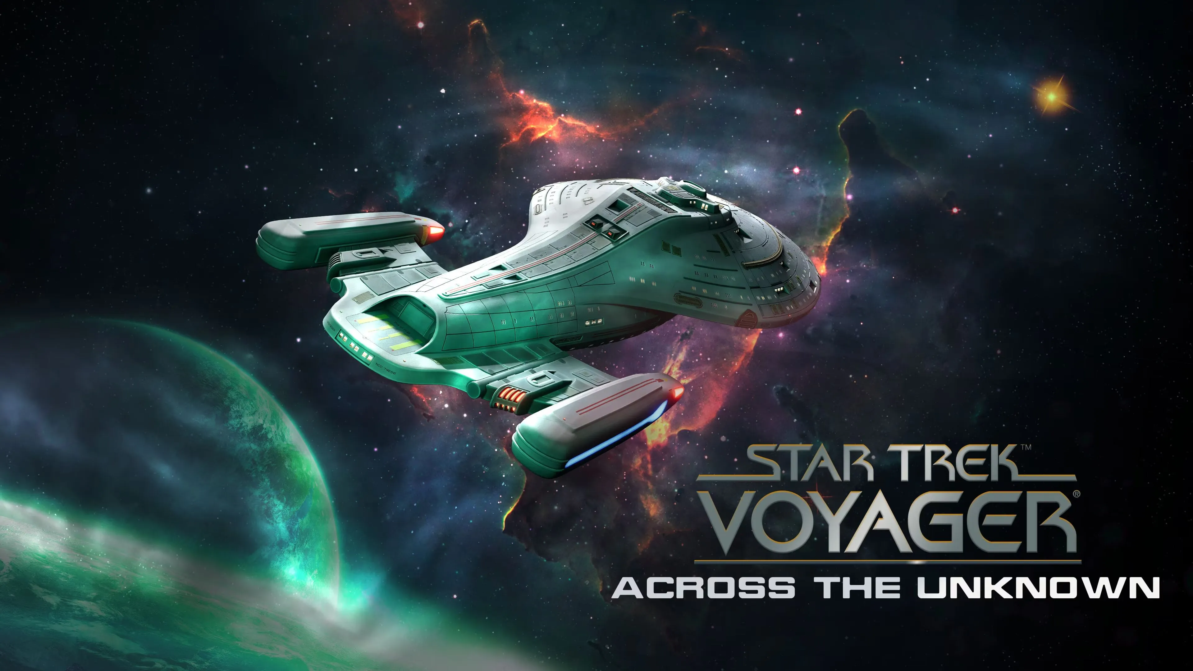 star trek voyager across the unknown key art