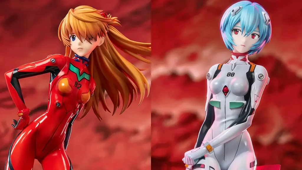 GSC SADAMOTO EVANGELION REI ASUKA STATUES 0