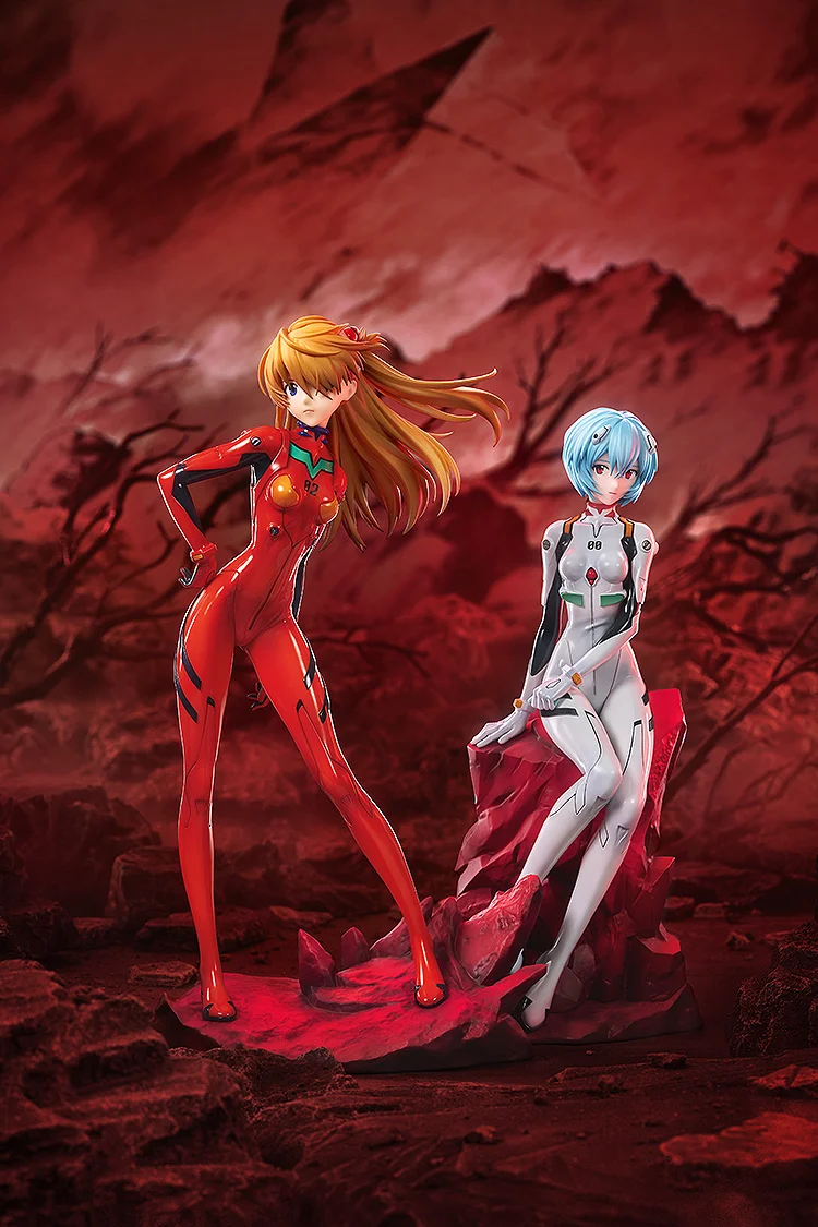 GSC SADAMOTO EVANGELION REI ASUKA STATUES 8