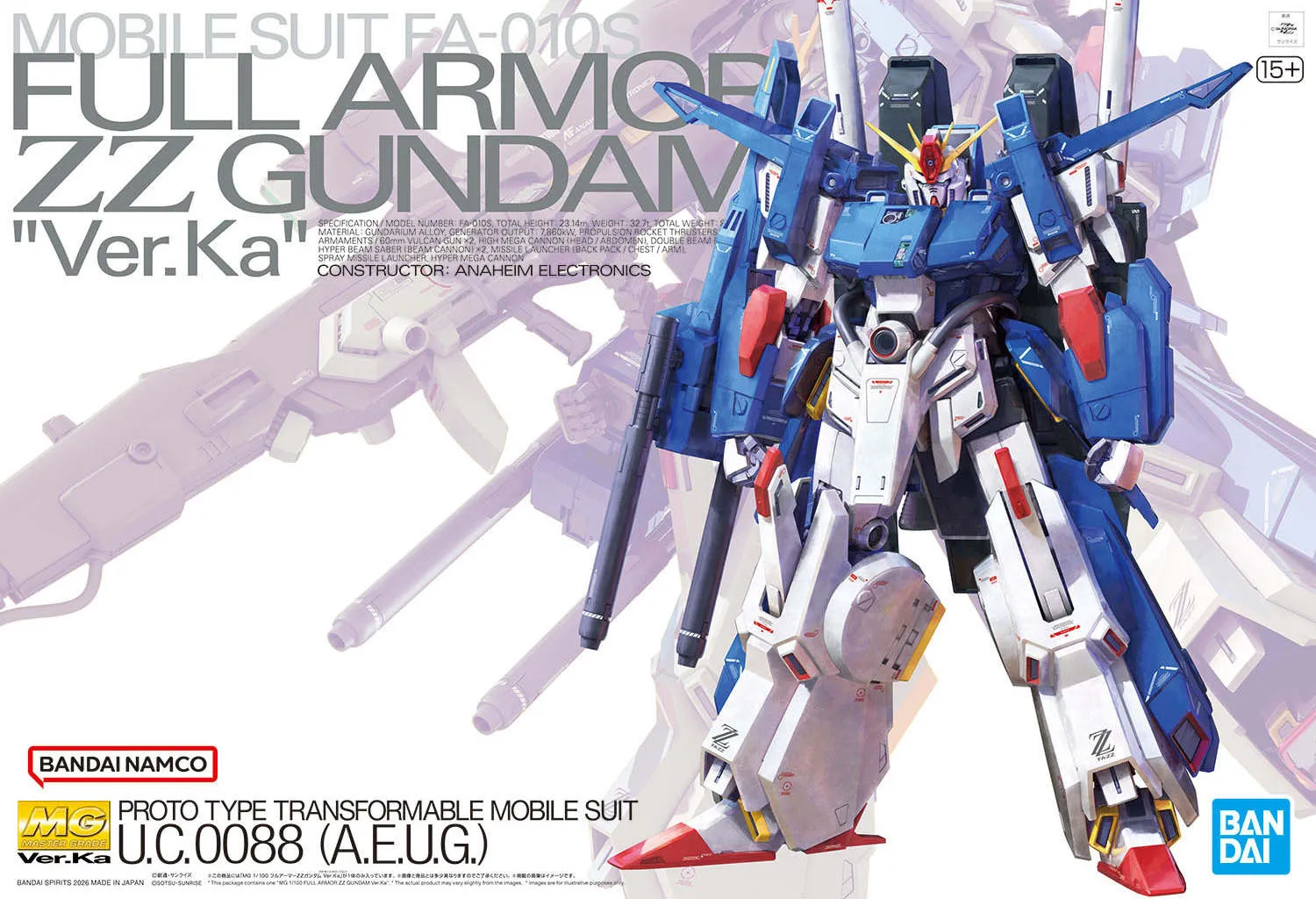 MG 1100 Full Armor ZZ Gundam Ver.Ka gunpla 12