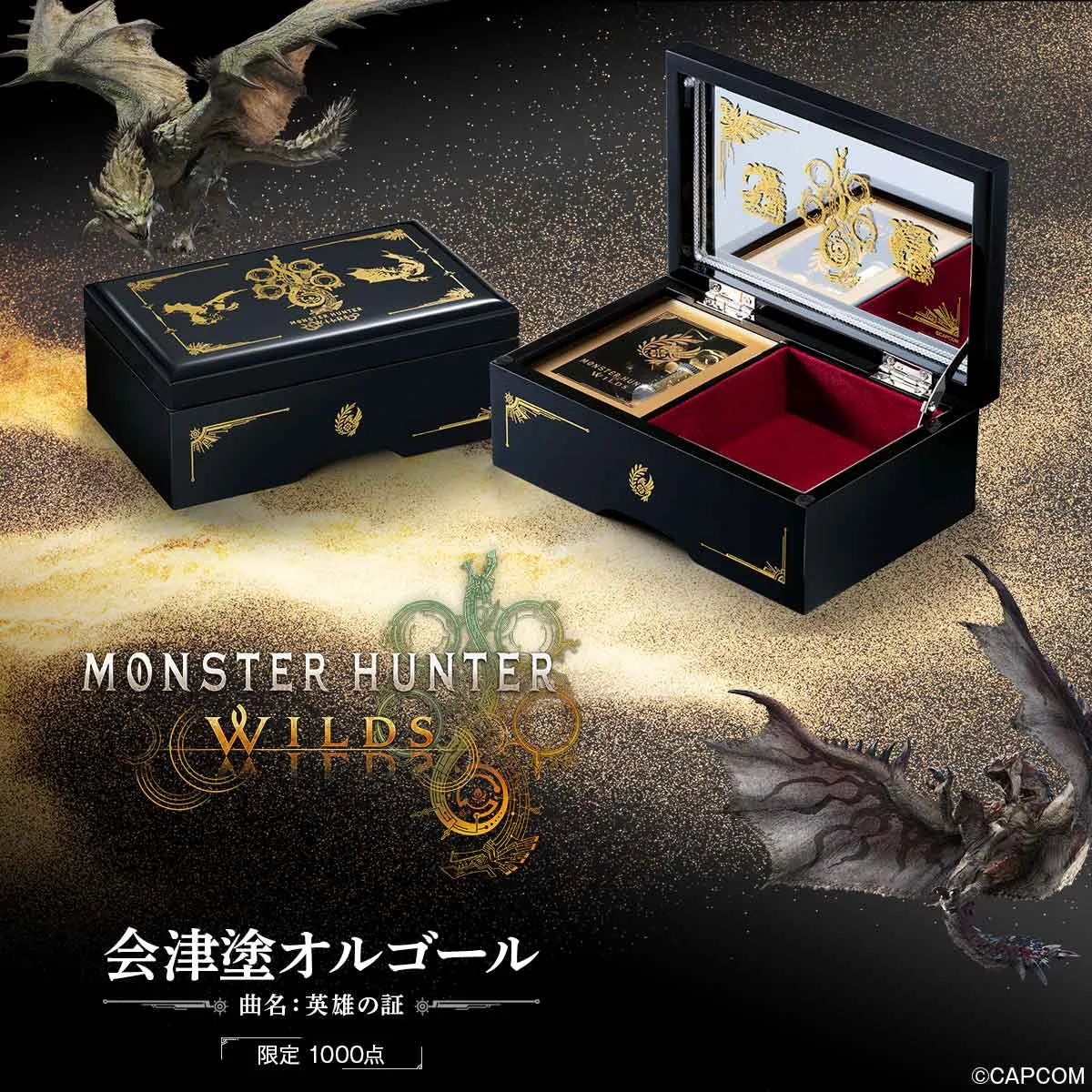 Monster Hunter Wilds Aizu Lacquerware Music Box 9