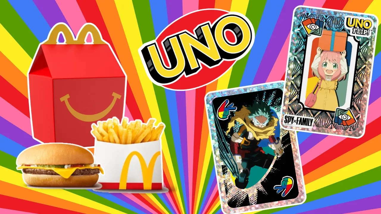My Hero Academia and Spy x Family UNO Happy Meals