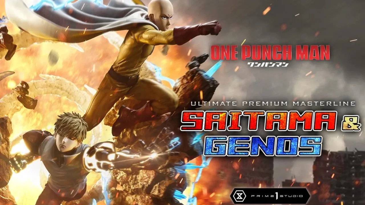 Prime 1 Saitama and Genos Statue