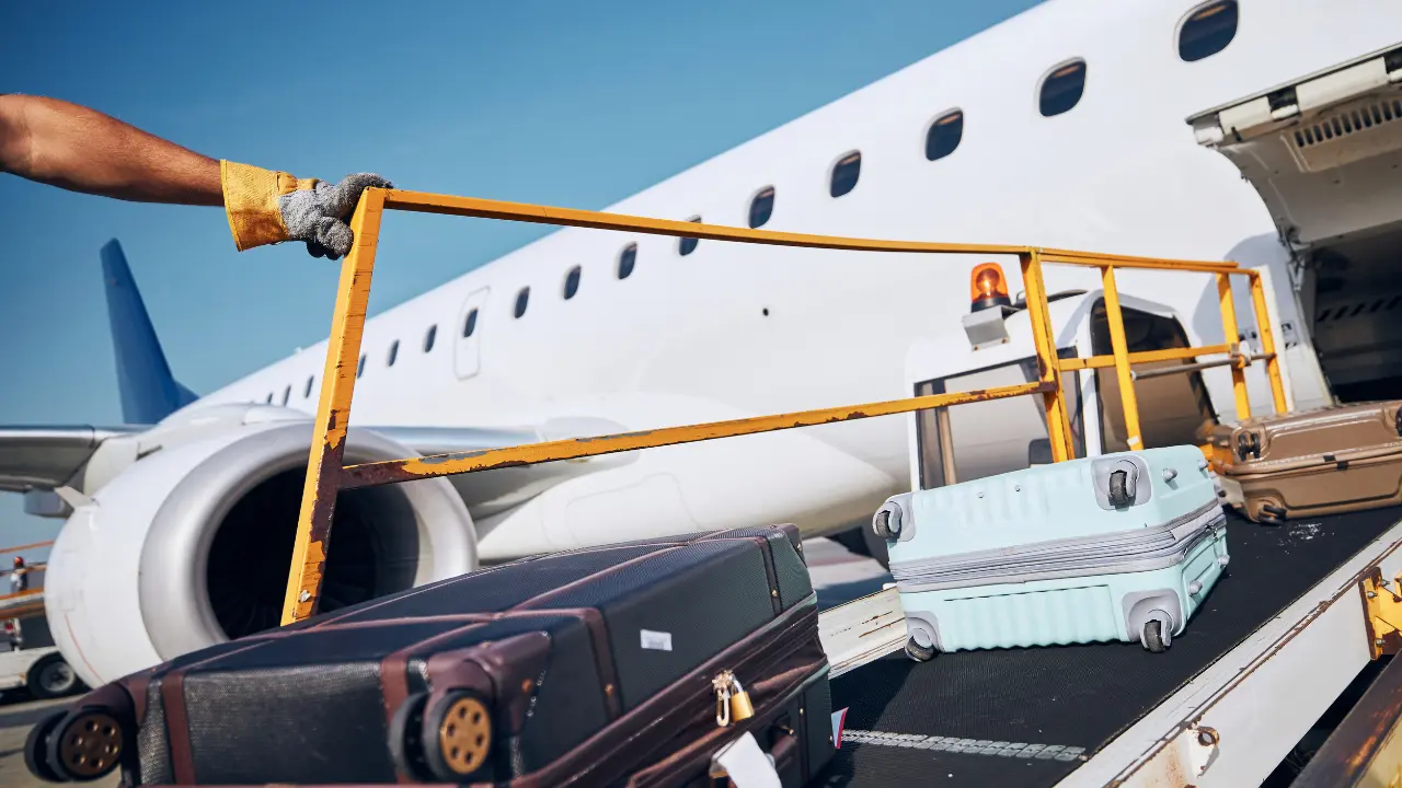 checked luggage flight