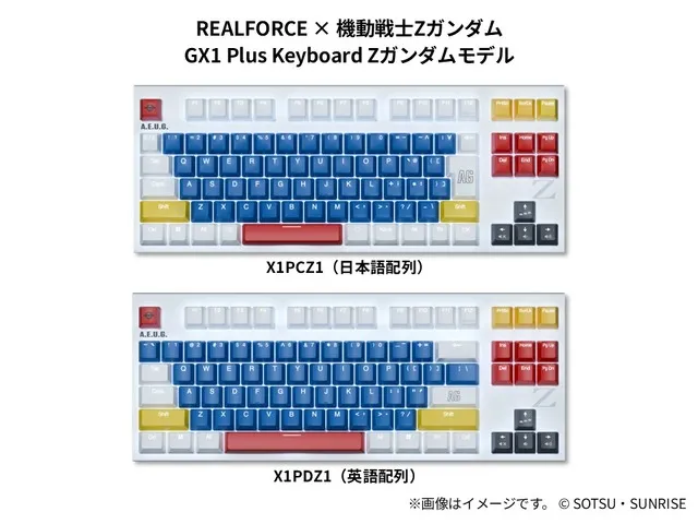 gundam realforce keyboards 1