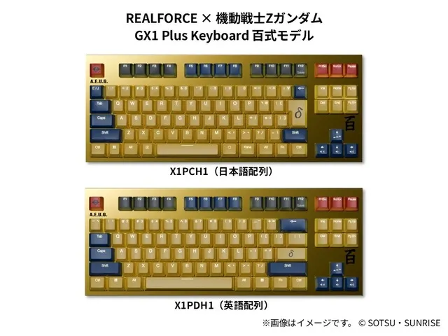 gundam realforce keyboards 4