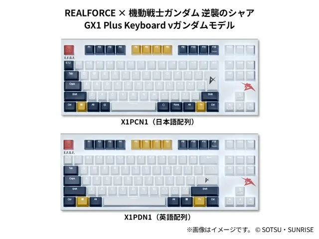 gundam realforce keyboards 7
