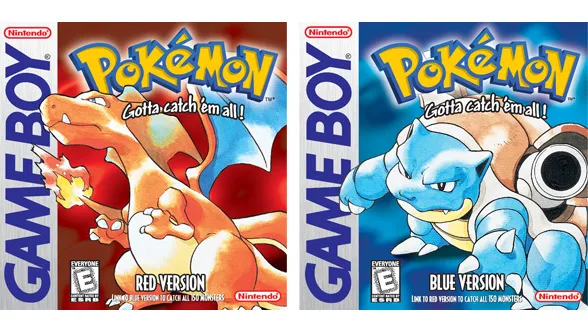 pokemon red blue box art