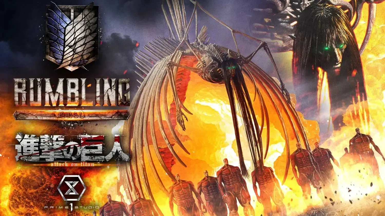 prime 1 attack on titan rumbling statue 1