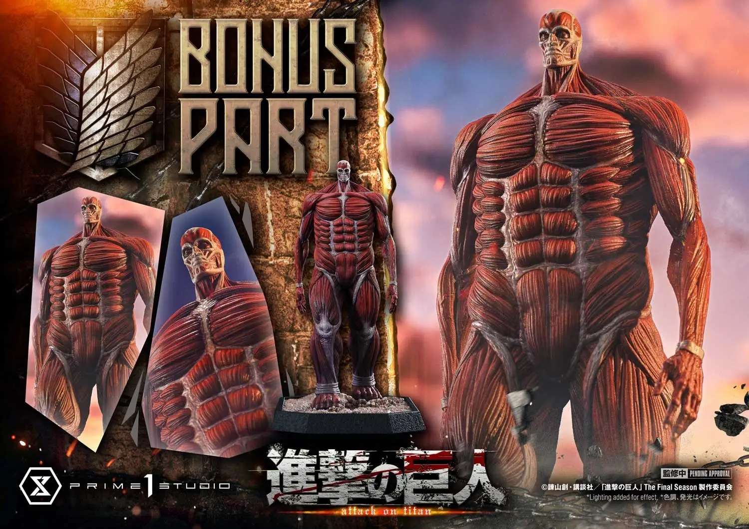 prime 1 attack on titan rumbling statue 13