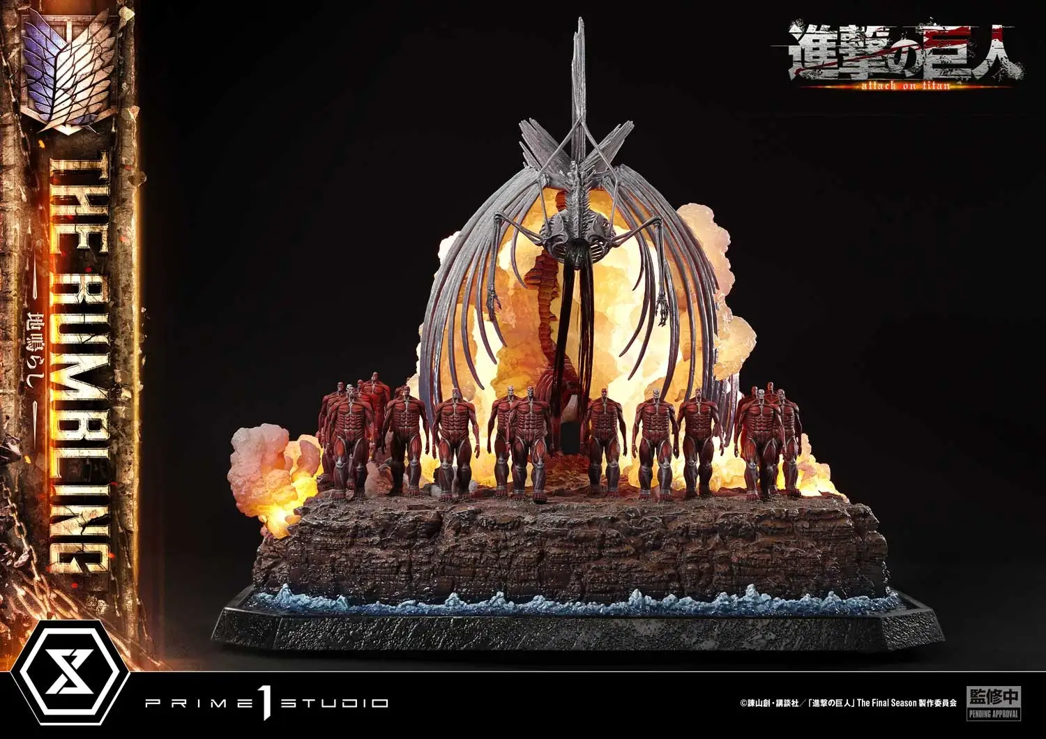 prime 1 attack on titan rumbling statue 3