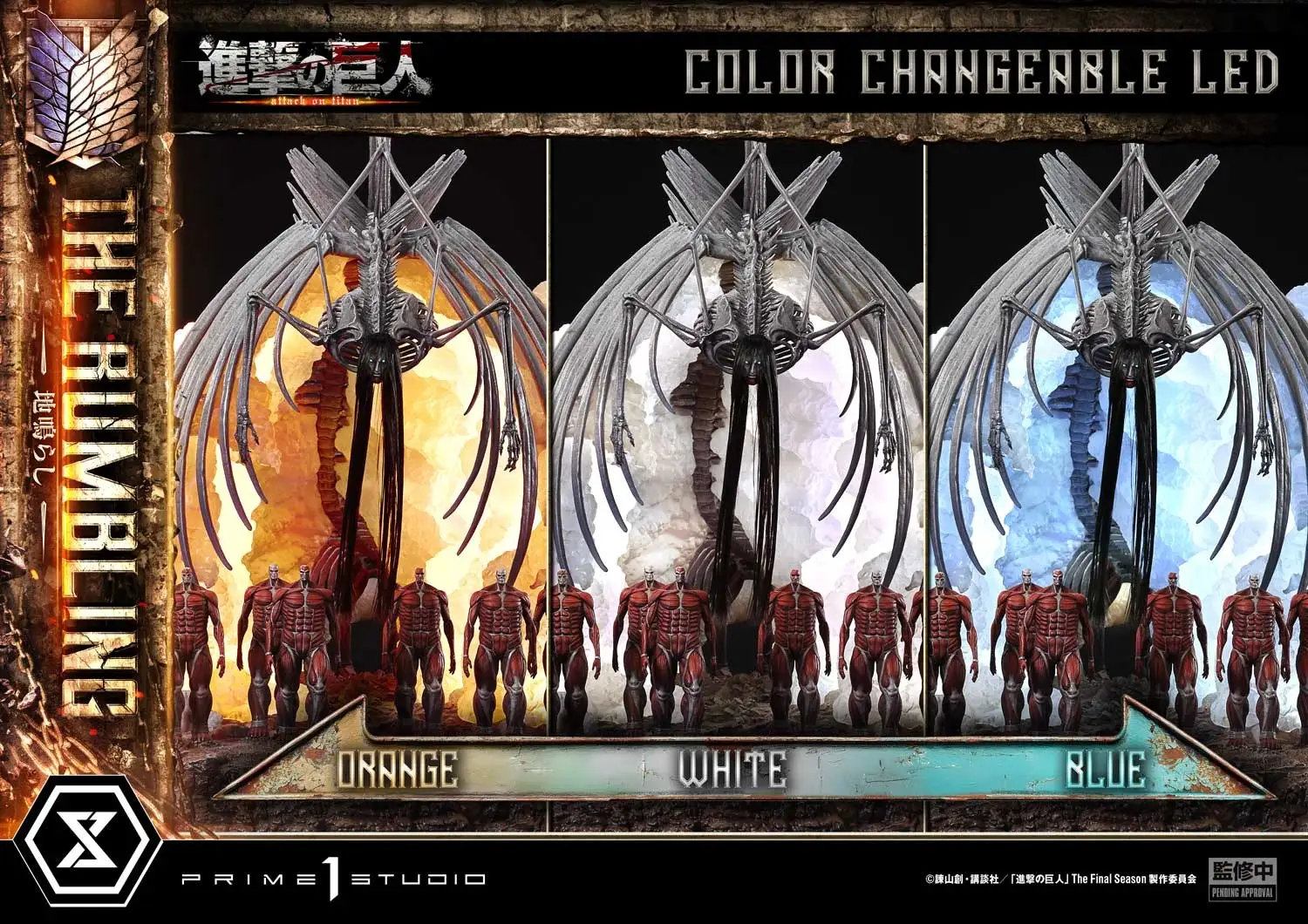 prime 1 attack on titan rumbling statue 7