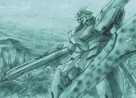 Hi ν Gundam chars counterattack art