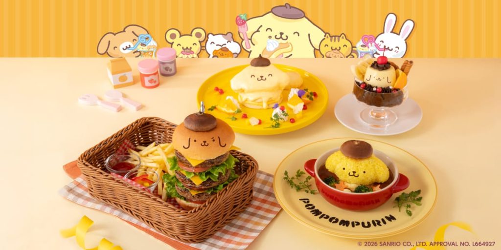 Pompompurin 30th Anniversary Cafe 23