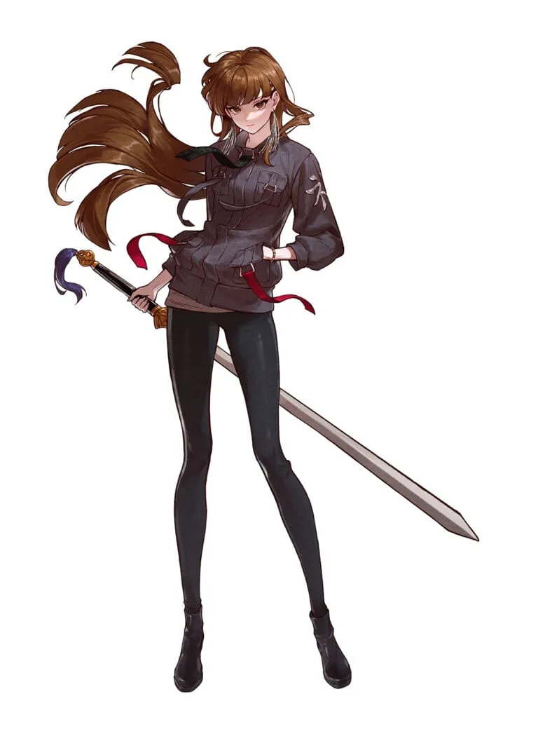 Shikhondo Blue Pieta character art 2