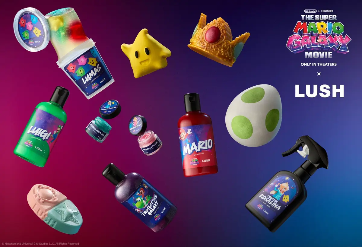 Super Mario Galaxy Movie x Lush Collab 1